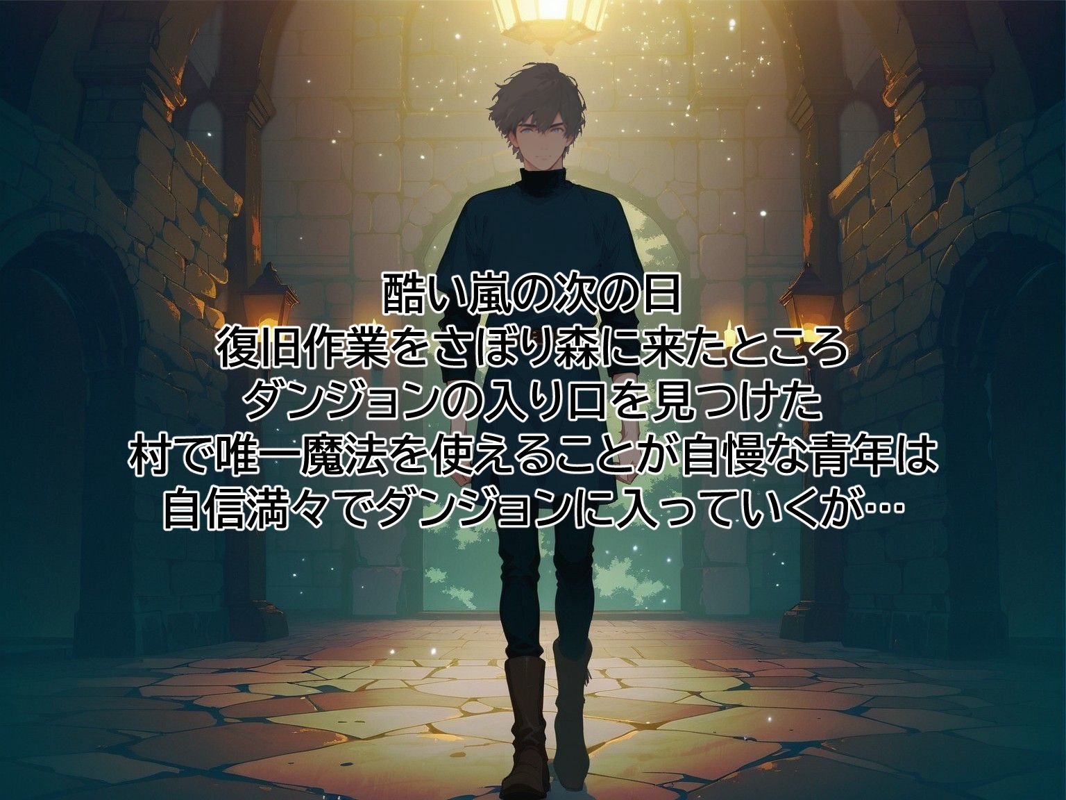 ダンジョンとか余裕と思ってたら触手が出てきて泣いた - サンプル画像 1