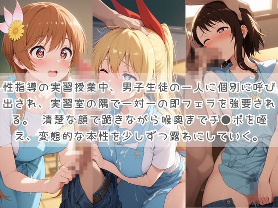 生徒たちの搾精パトロール係 〜先生を見つけたら即抜きサービス〜 ニ〇コイ - サンプル画像 1