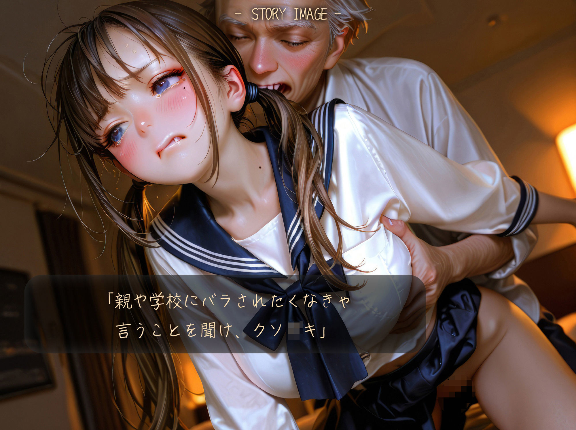 【静止画】担任の先生にパパ活がバレてラブホで脅迫セックス！【動画】 - サンプル画像 2