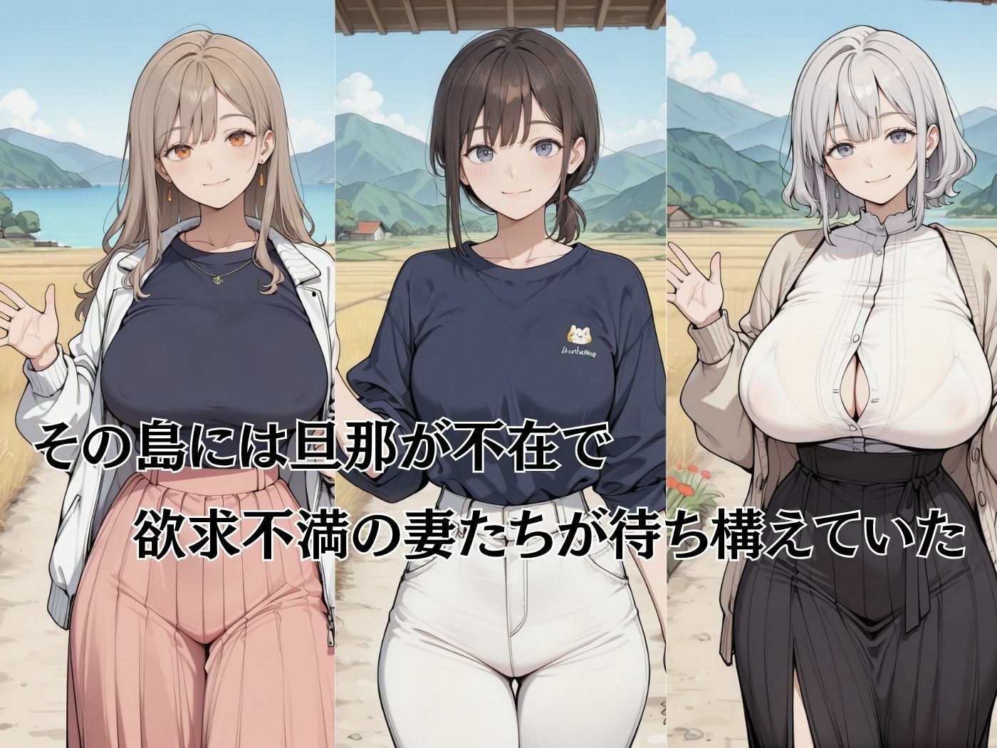 夫人島 旦那の代わりを探す妻たち - サンプル画像 2