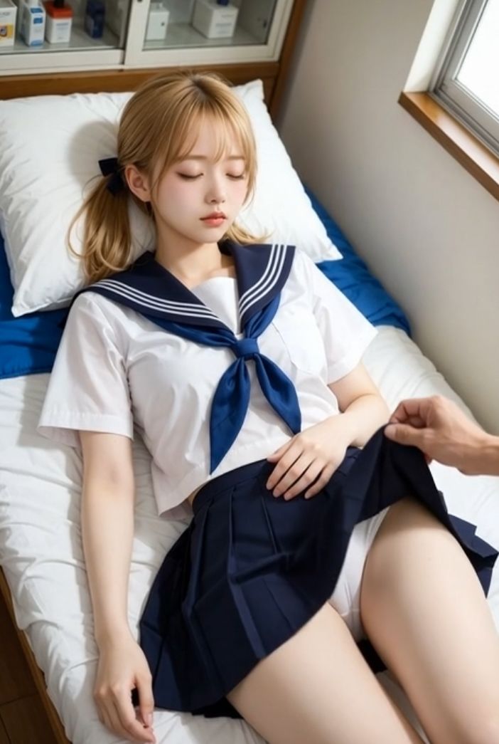 制服動画 vol.1 保健室スカートめくり編 - サンプル画像 2