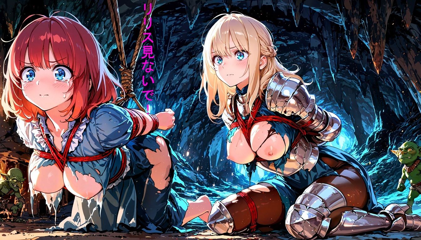 女騎士リリス 1 -ゴブリンの凌●- - サンプル画像 5