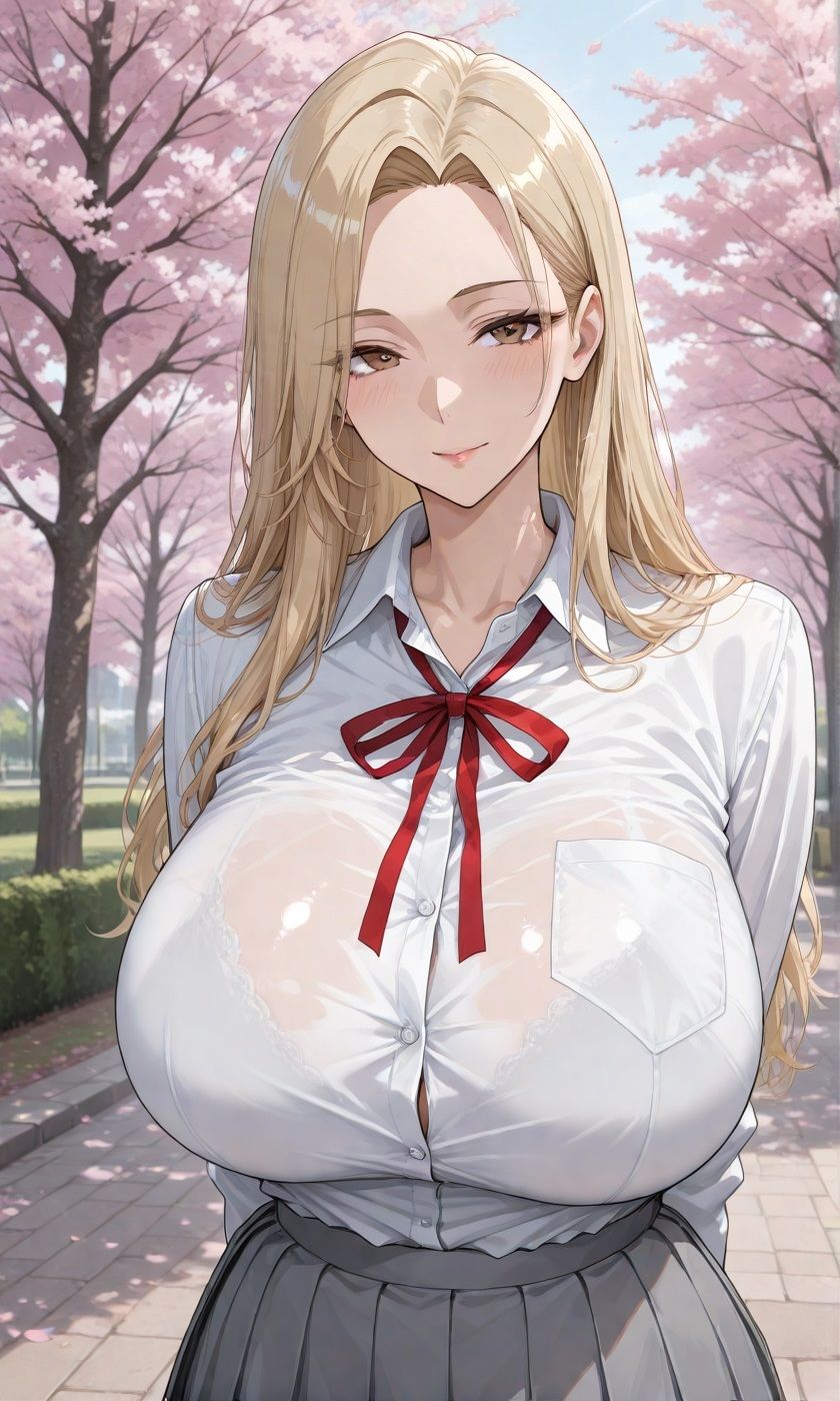 【アニメーション動画付きCG集】離れ離れになった幼馴染に再会したら爆乳ギャルJKになっていたのでいちゃらぶHする話 - サンプル画像 2