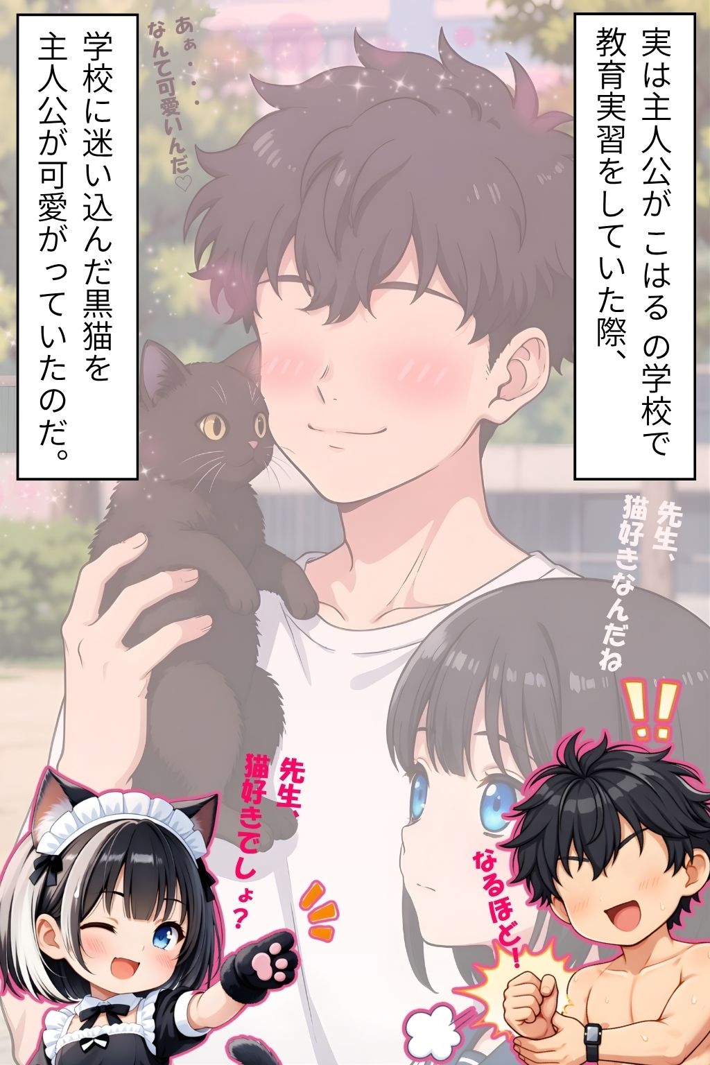 私のはじめて、先生にあげるね（はーと）番外編 〜 猫好き先生を朝から誘惑！元教え子の猫耳メイドがにゃんにゃんご奉仕 〜 - サンプル画像 4