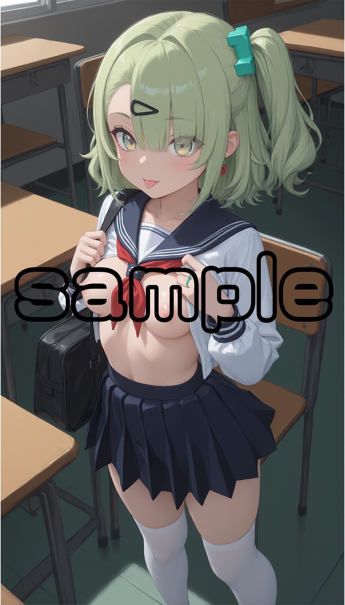 学校で妄想エッチ - サンプル画像 1