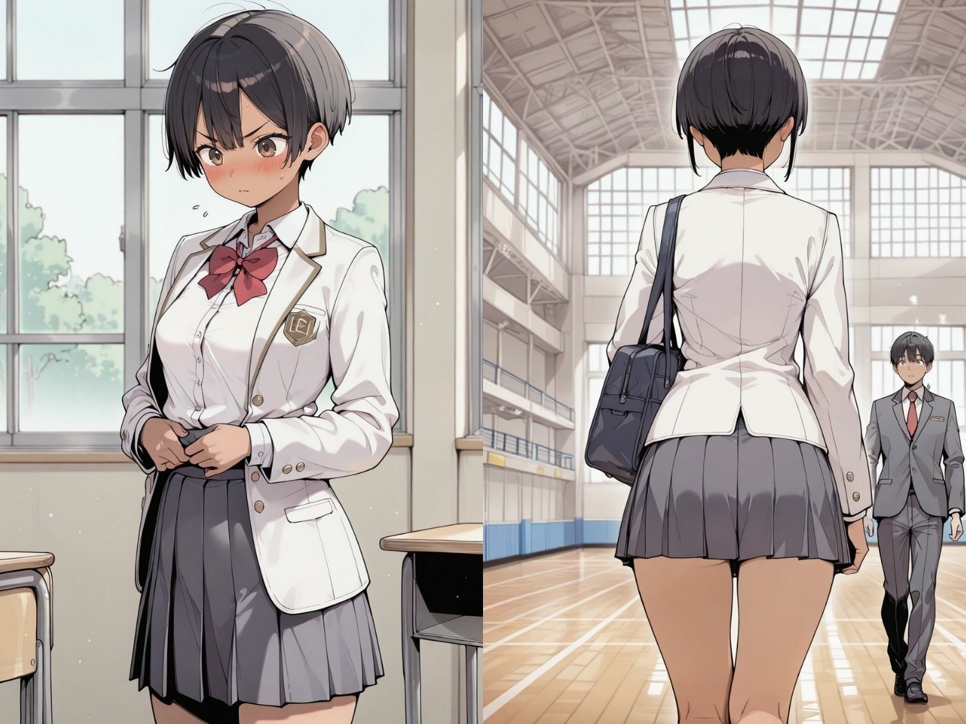 ボーイッシュが貧乳とは限らない - サンプル画像 1