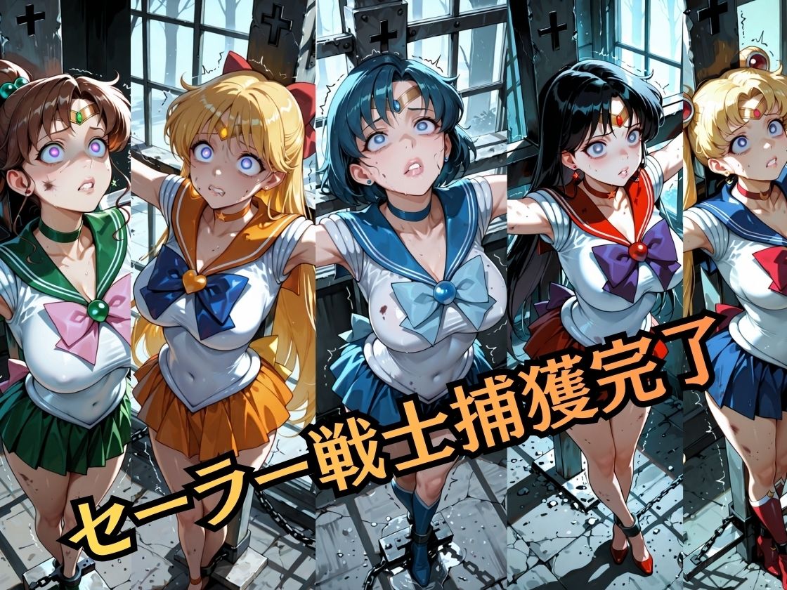 【特大ボリューム500枚】敗北奴●屈服ヒロインズ、堕とされたセーラー戦士【セリフ付き】 - サンプル画像 1
