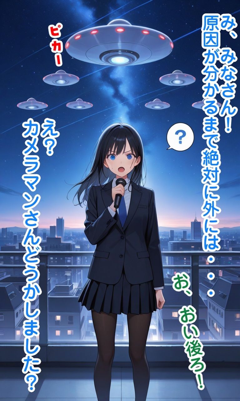 変態ふたなり化ビームが急に空から降ってくる世界 - サンプル画像 2