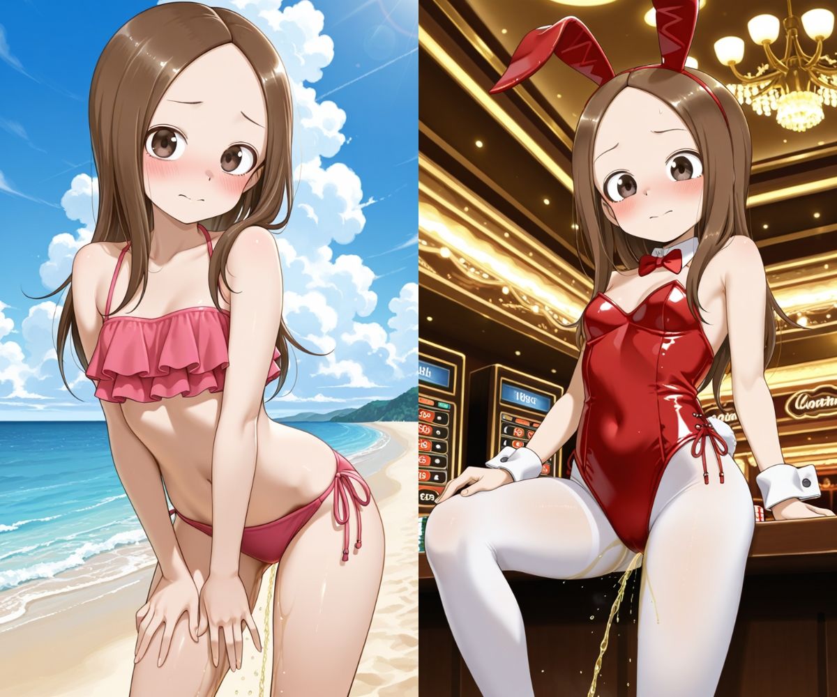 おしっこお漏らしチャレンジ【高〇さん コスプレ編】 - サンプル画像 6