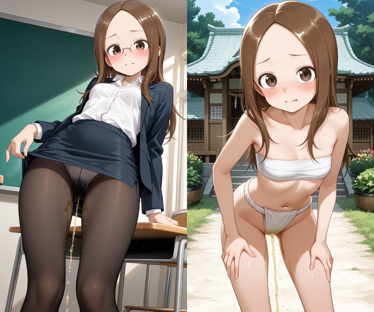 おしっこお漏らしチャレンジ【高〇さん コスプレ編】 - サンプル画像 8