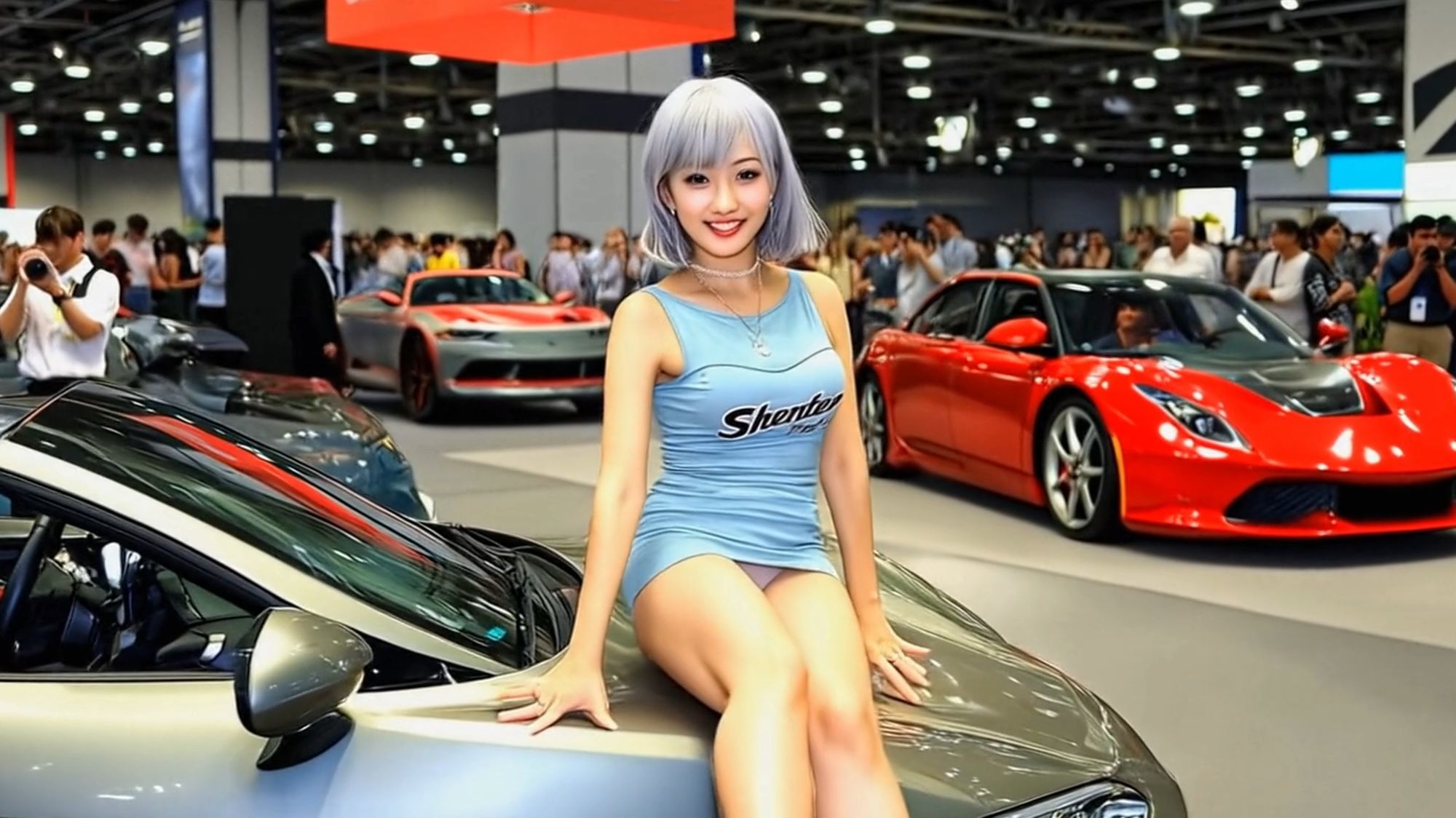 妄想16 コンパニオン 私の生パンを見て AI生成動画 - サンプル画像 4