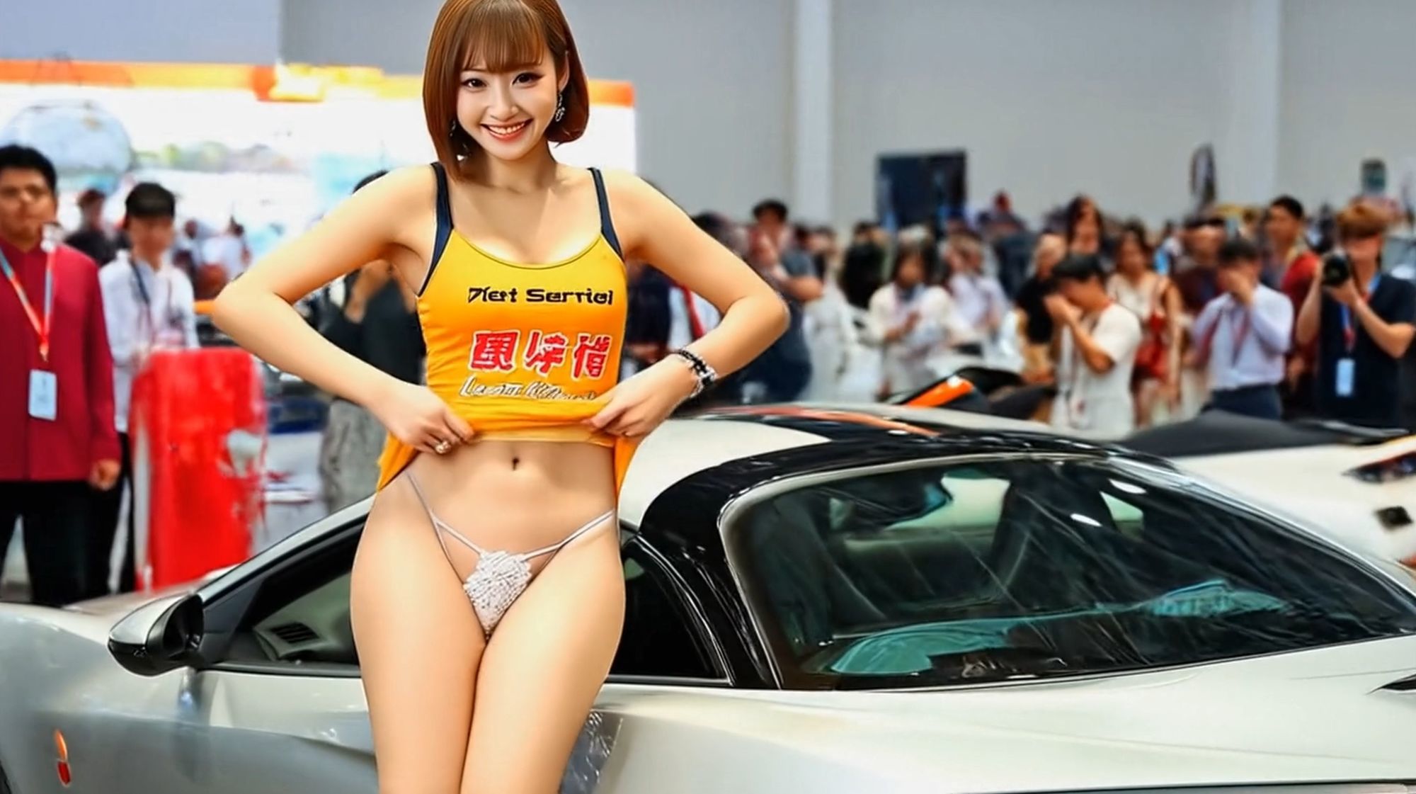 妄想16 コンパニオン 私の生パンを見て AI生成動画 - サンプル画像 5