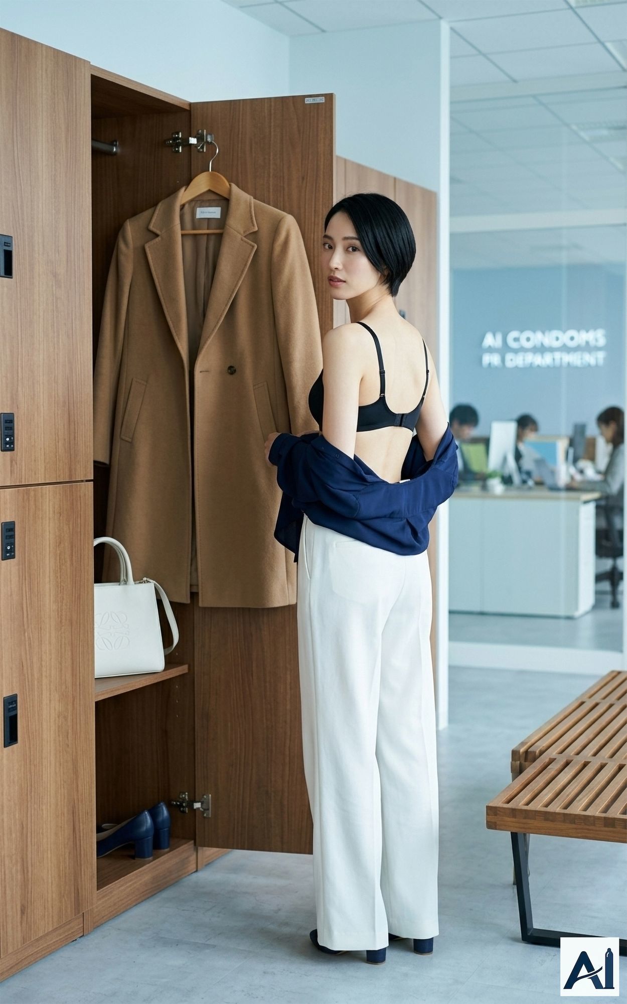 ［AI写真集］ AIC-Photo 背徳のV Premier 02:みお（澪）「月曜の広報」完全解禁版 - サンプル画像 2