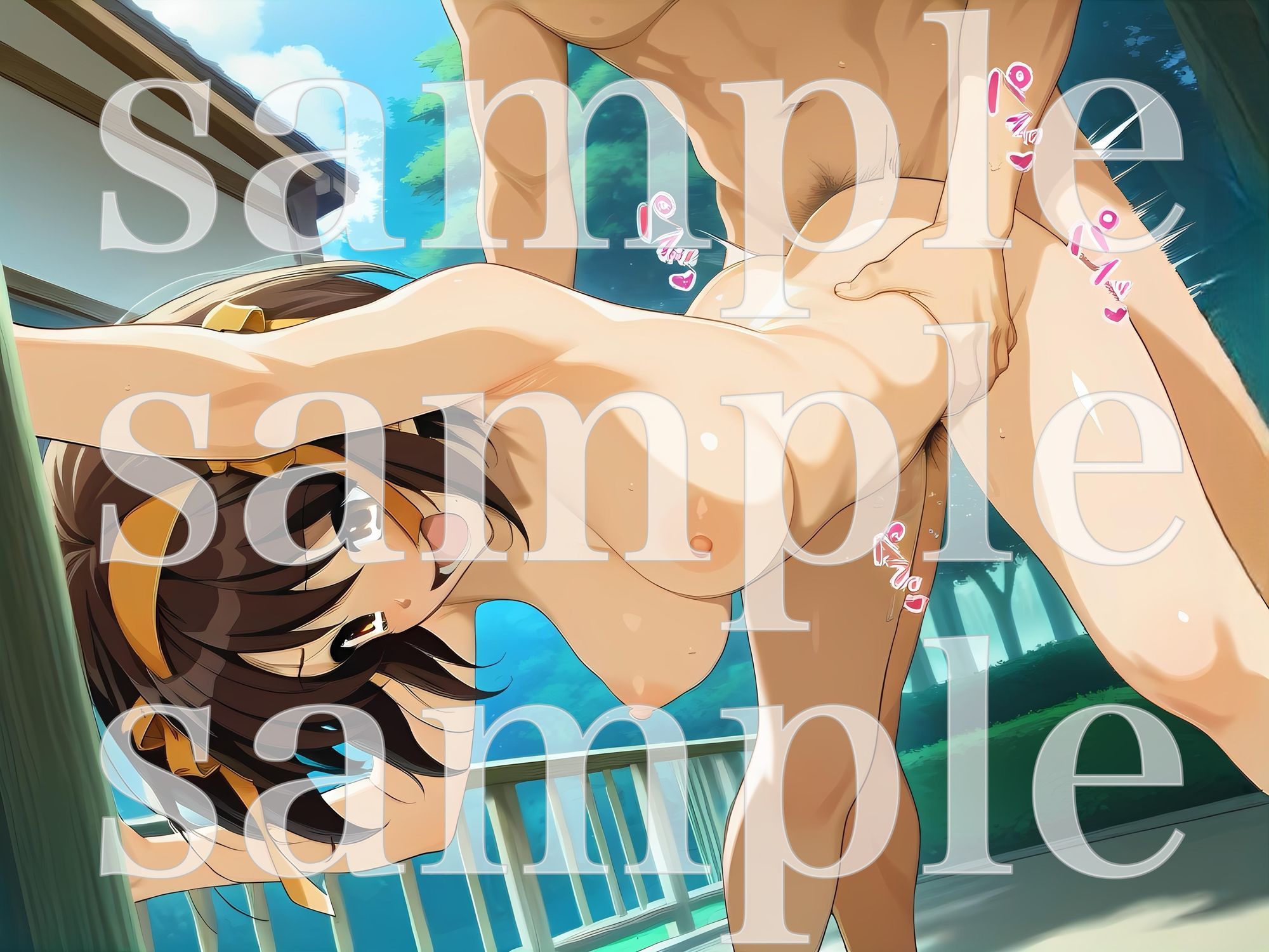 うしろから突いてっ！涼〇ハ〇ヒ編 - サンプル画像 5