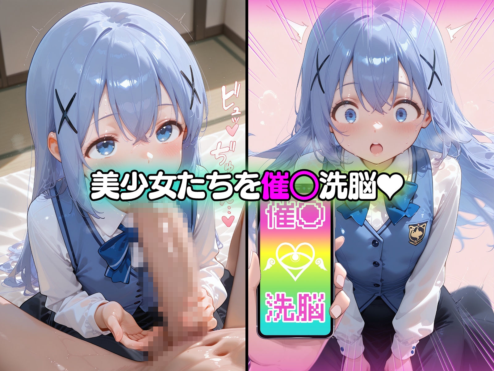 催○洗脳言いなり肉便器 ご〇うさ美少女たち - サンプル画像 1