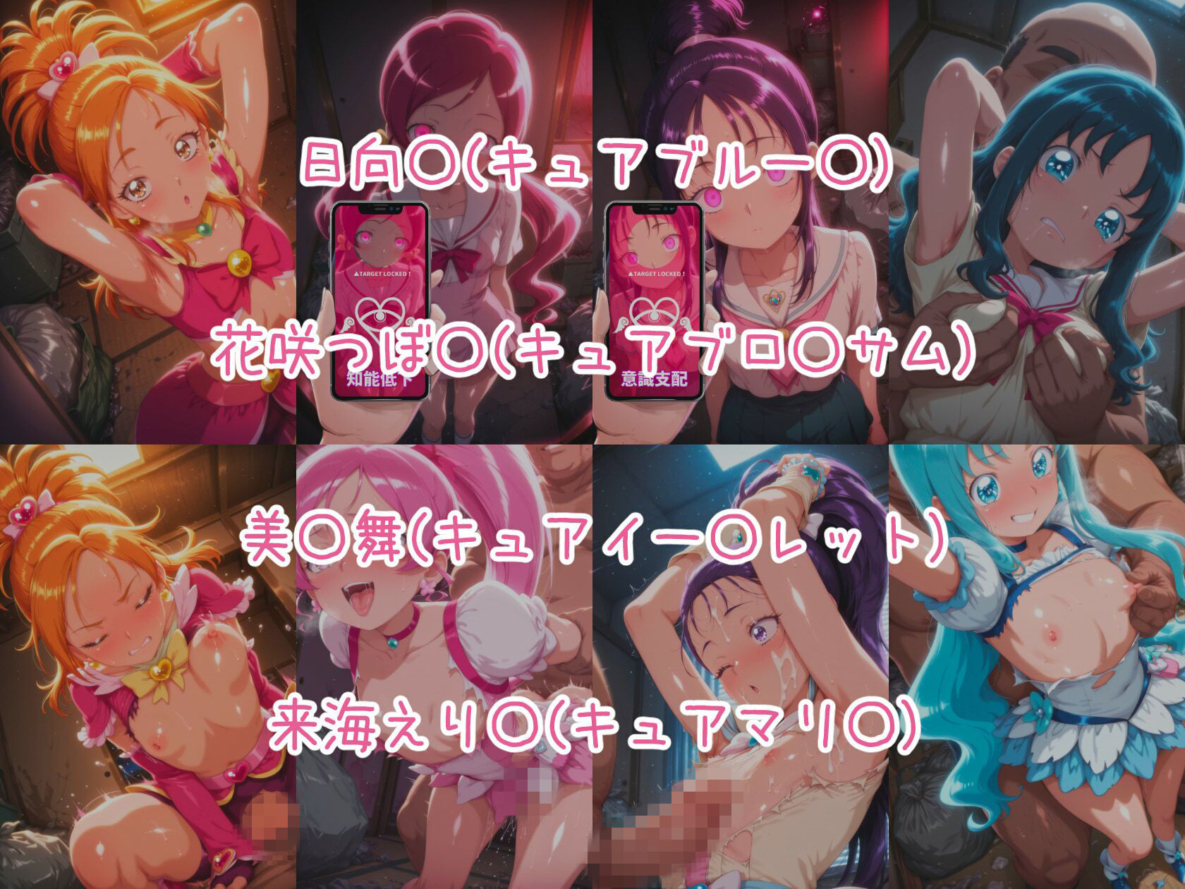 催○スマホで孕ませ洗脳 ―プ○キュア変身ヒロイン限定 第2弾― - サンプル画像 2