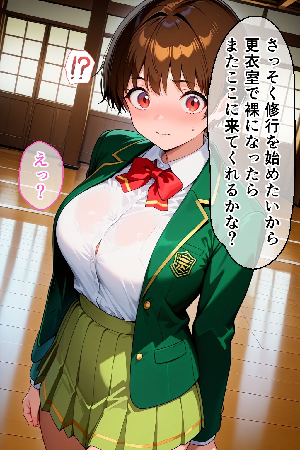 ボーイッシュ退魔師の羞恥克服特訓 1  先生、本当にこれが特訓なんですか？ - サンプル画像 1