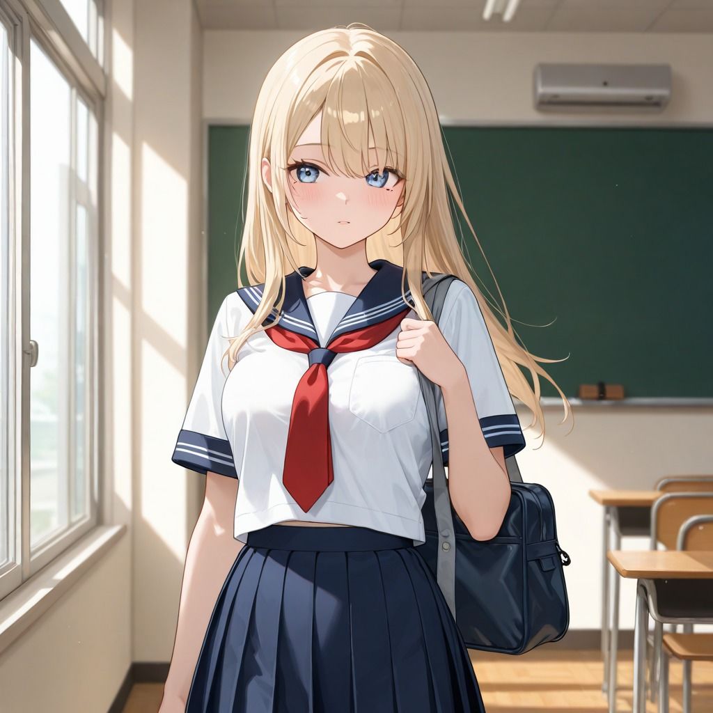 ギャル女子校生メス堕ち - サンプル画像 1