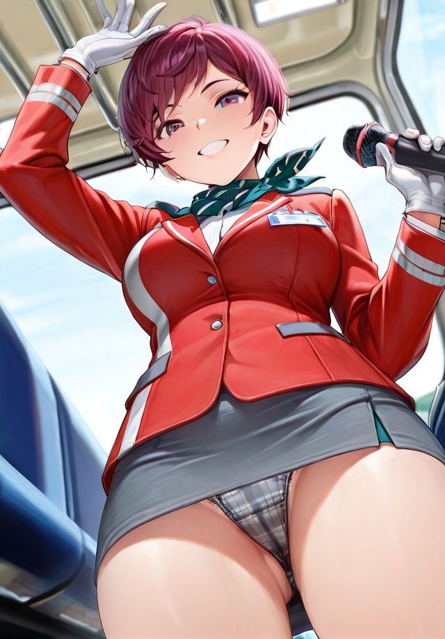 下から失礼しま〜す♪  バスガイド編 - サンプル画像 2