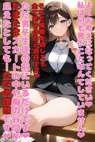 性格最悪女教師に誘惑されて大事な試験を台無しにされる - サンプル画像 4