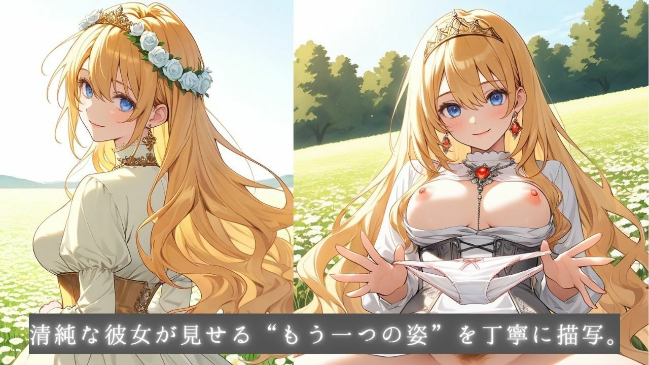 着エロ種付け清純プリンセス4〜大自然に乱れる花びら、水辺に広がるスカート〜 - サンプル画像 7