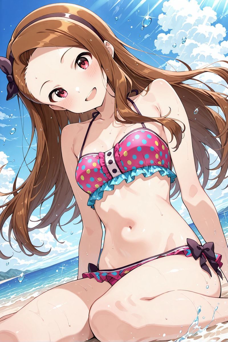 アイドル○スター9  水着に着替えたら - サンプル画像 1