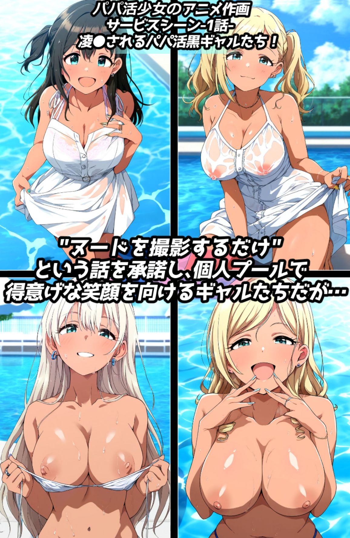 凌●＆わからせフェチ特化 2020年代アニメ作画特集 凌●されるギャル少女たち その1 -500枚を撮影- - サンプル画像 1