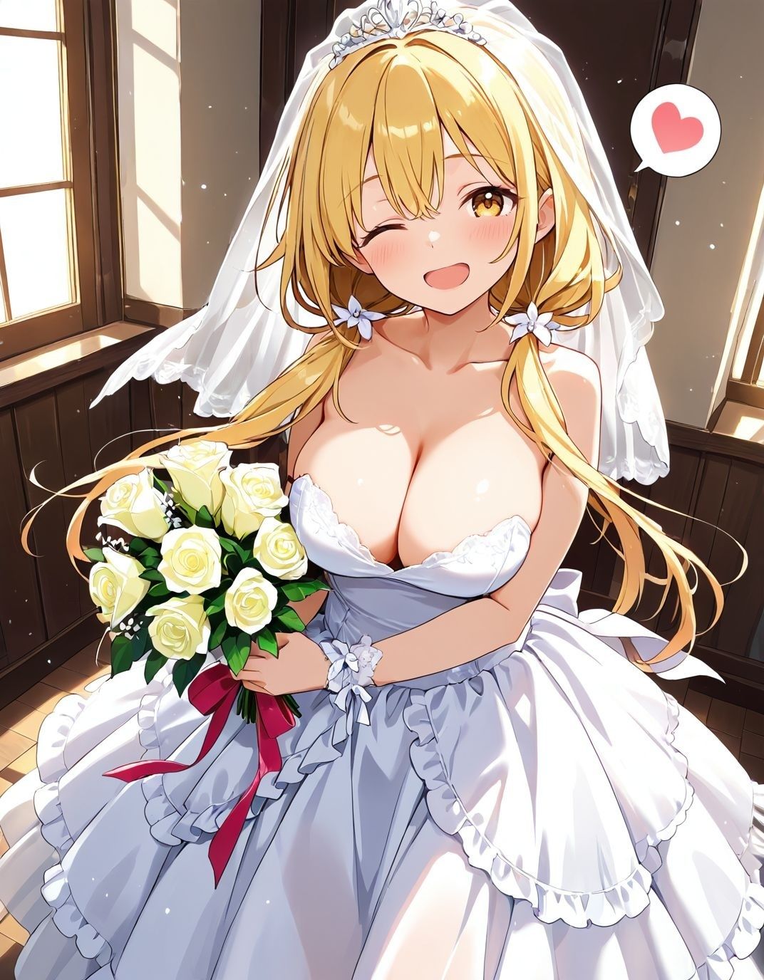 幼馴染と結婚するためにデキ婚狙うことにしました！ ウェディングドレスモデル編 - サンプル画像 1