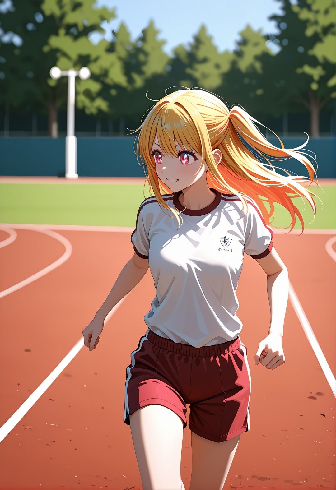 星〇ル〇ー 推しの〇パロディ 制服・ブルマ・競泳水着で学校凌●！メガネ・拘束・おもらし・中出し連発3DCG - サンプル画像 5