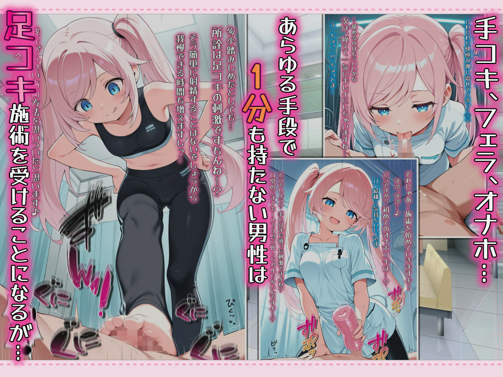 早漏改善クリニックの足コキ施術で何度も踏み犯●れてしまう… - サンプル画像 2