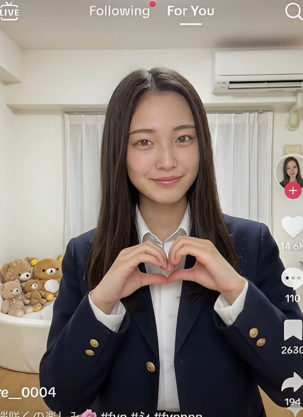 【動画】SNS×配信事故｜制服女子45人のライブハプニング集 - サンプル画像 4