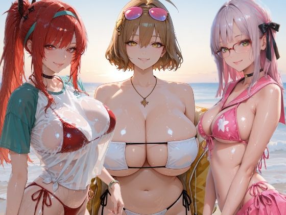 カウンターズの皆といちゃらぶH on ビーチ - サンプル画像 2
