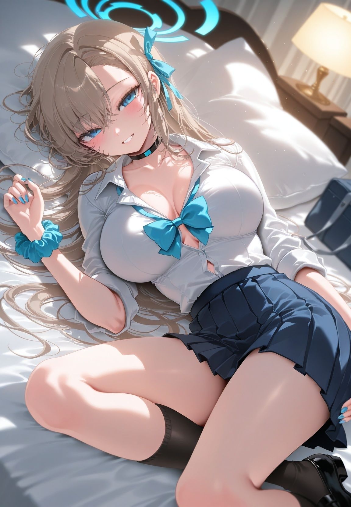 種付けおじさんに監禁された清楚系少女が媚薬レ●プで「毎日種付けされて幸せ（はーと）」ってニコニコ報告 ブ〇ーアーカイブ - サンプル画像 1