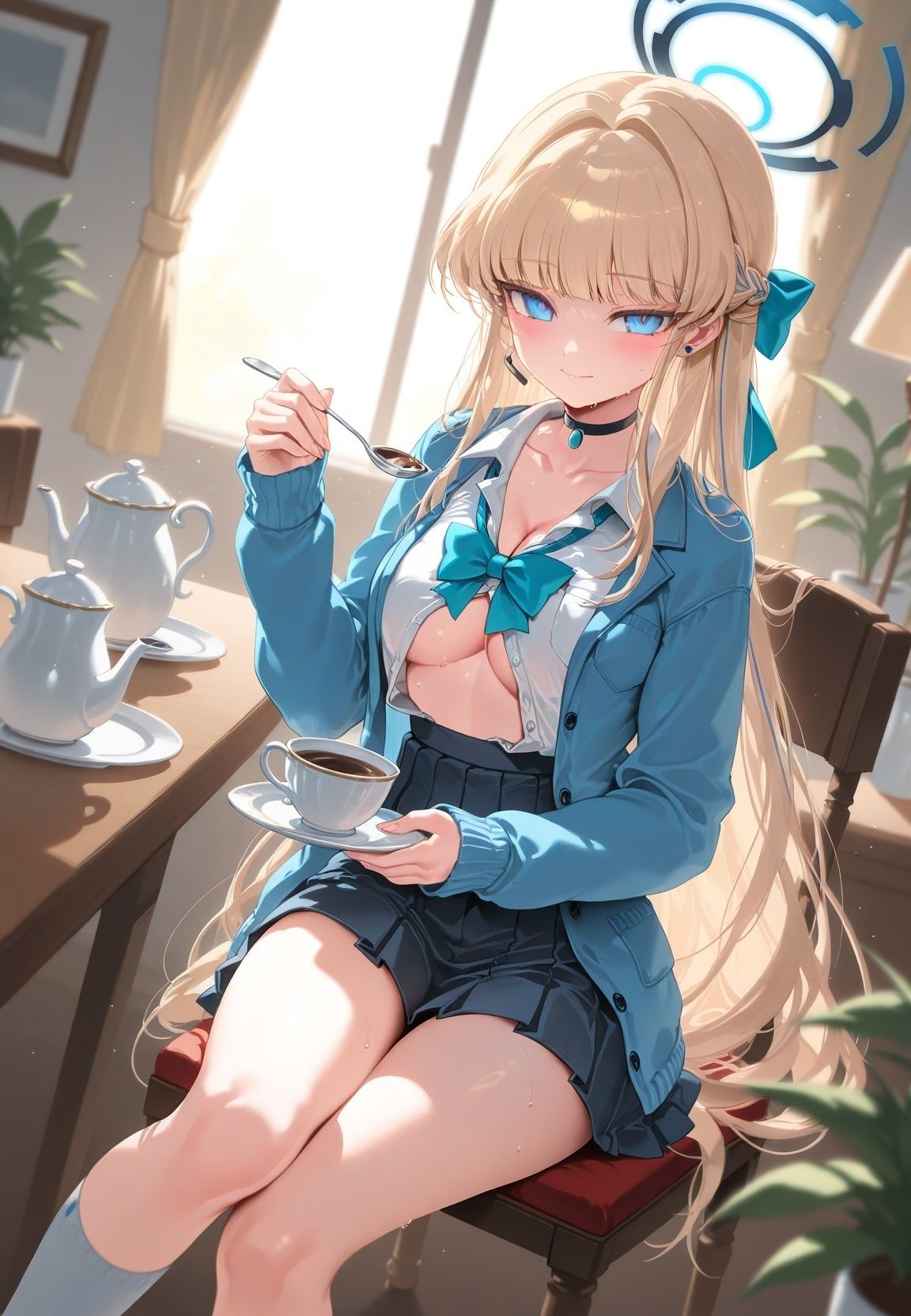 種付けおじさんに監禁された清楚系少女が媚薬レ●プで「毎日種付けされて幸せ（はーと）」ってニコニコ報告 ブ〇ーアーカイブ - サンプル画像 8