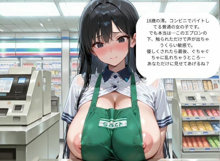 バイト先の爆乳JKを呼び出して…『接客練習』と称した淫乱お仕事で、徹底的に犯しまくった記録。 - サンプル画像 1