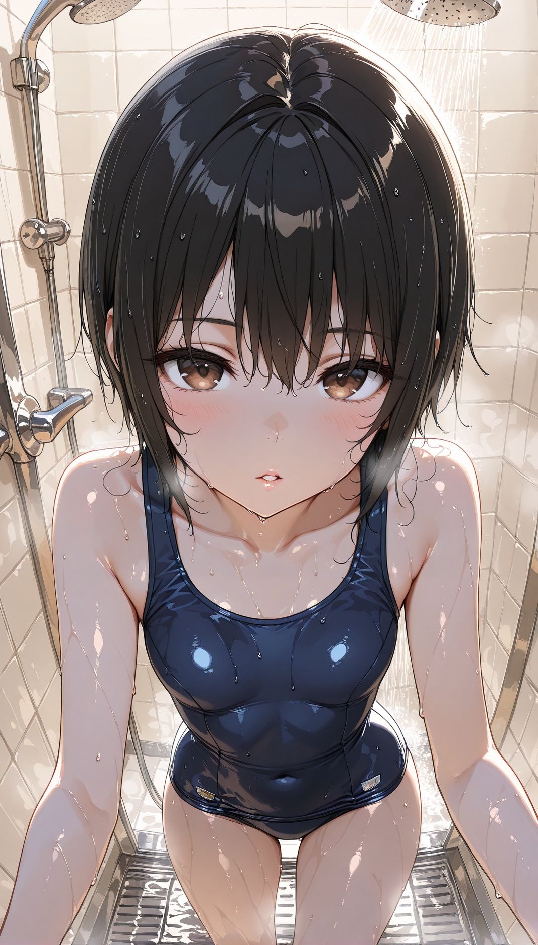 『スク水パラダイス Secret 〜密室、熱気、そして限界のゼロ距離〜』 - サンプル画像 1