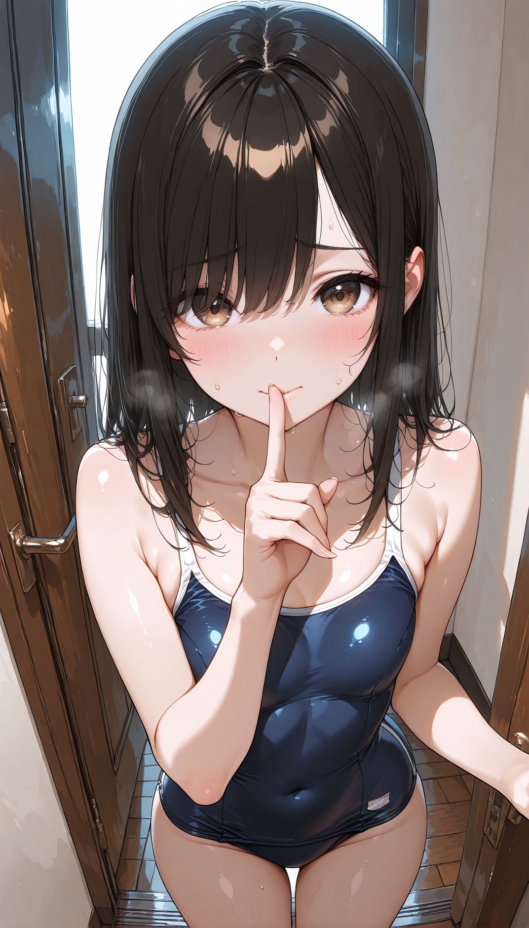 『スク水パラダイス Secret 〜密室、熱気、そして限界のゼロ距離〜』 - サンプル画像 4