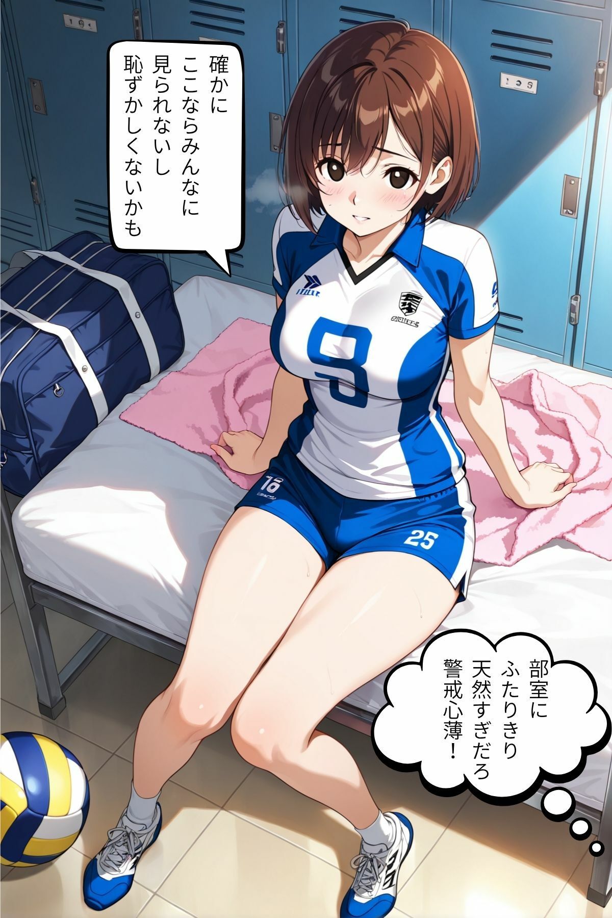 男バレのエースにマッサージと称してやられちゃう女バレの天然女子 - サンプル画像 3