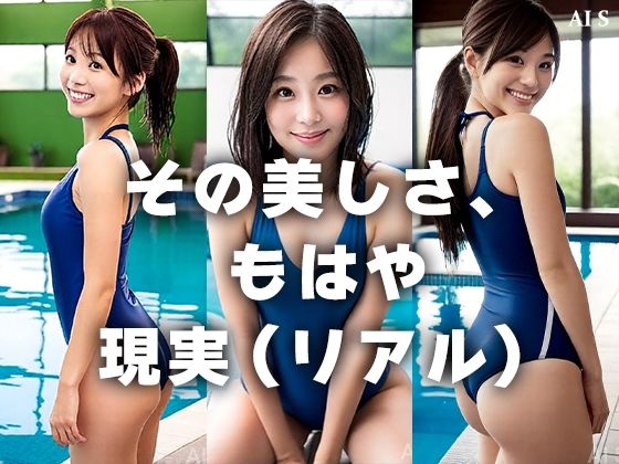 【約60分】『競泳水着と脱衣 極滑50fpsで描く、弾ける若さと大人の色香が交差するリアリティ』-AIで描く究極の美女達- - サンプル画像 10