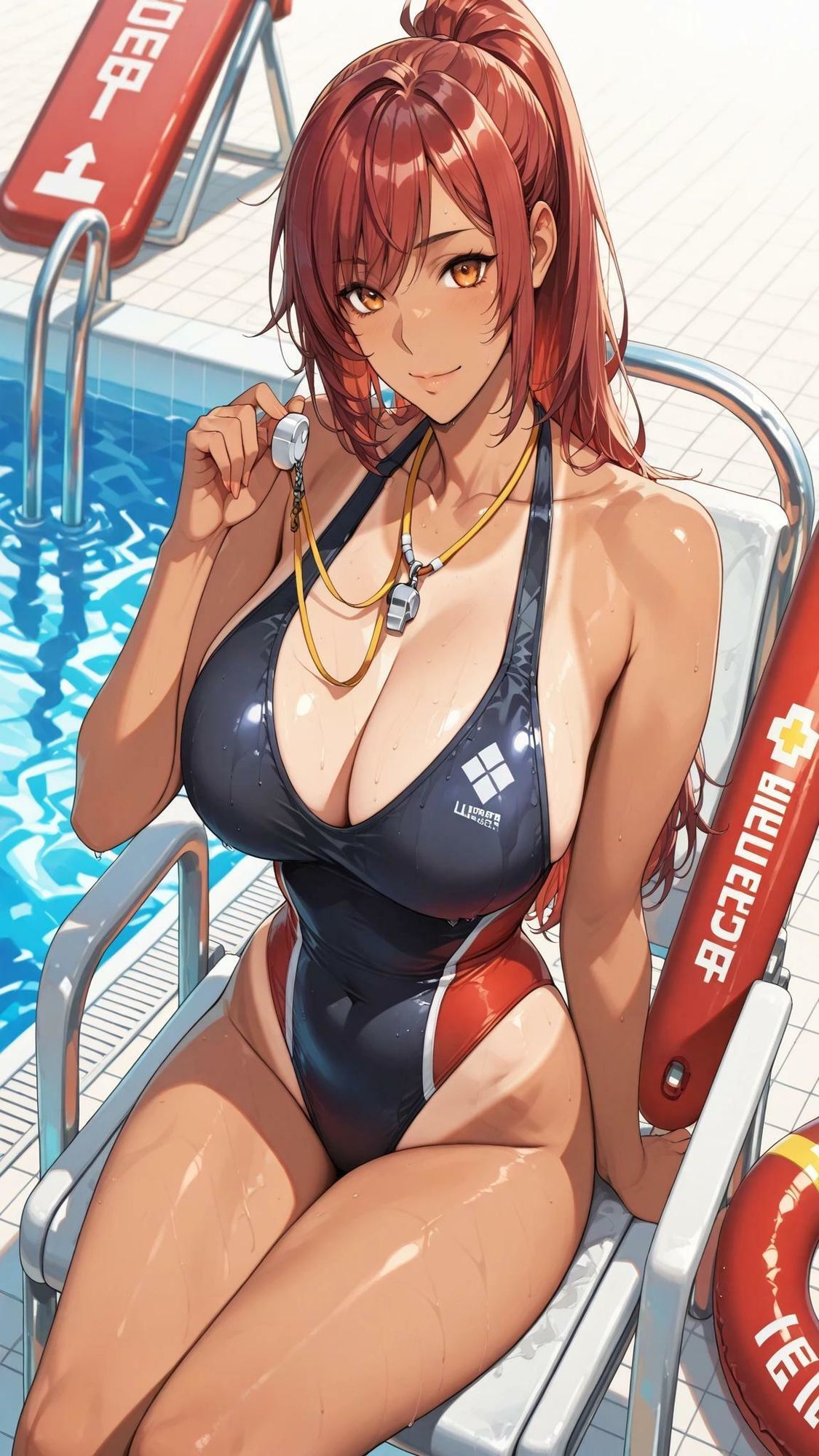 俺の彼女はプール監視員 - サンプル画像 1