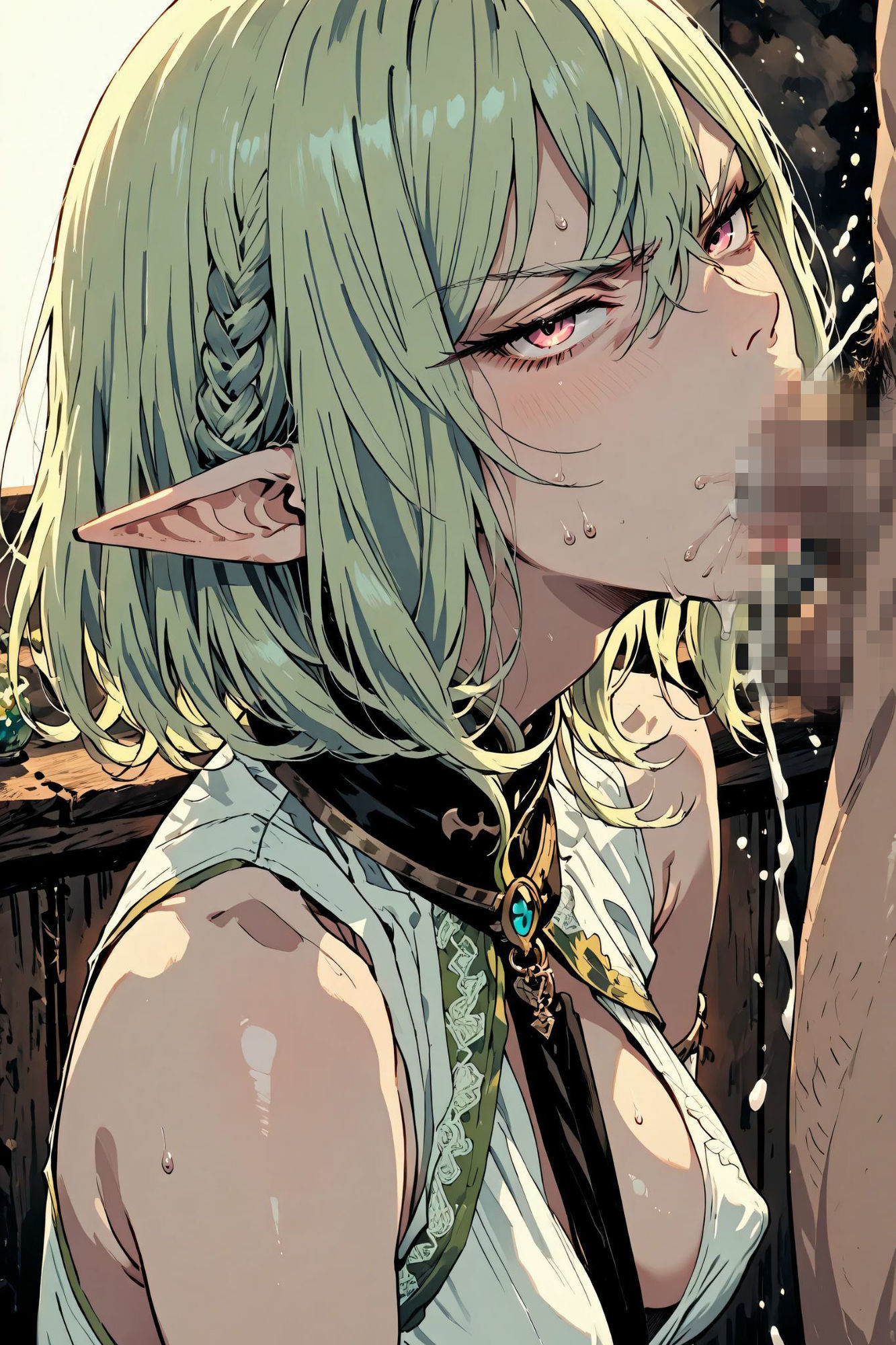 くっころ巨乳エルフの捕獲記録 気高きエルフが犯●れ続ける - サンプル画像 1