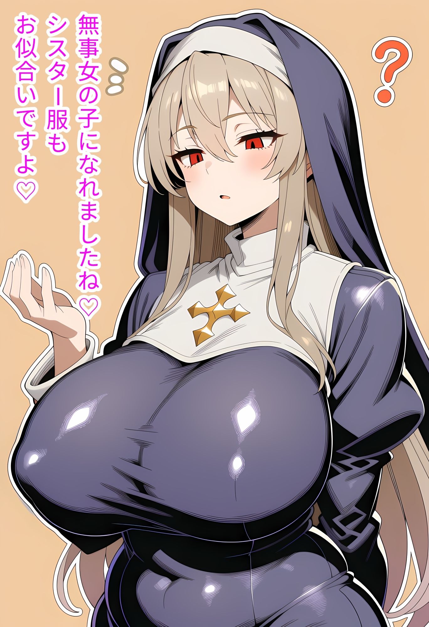 むちむちシスターにマゾいじめ女体化調教される話 - サンプル画像 6