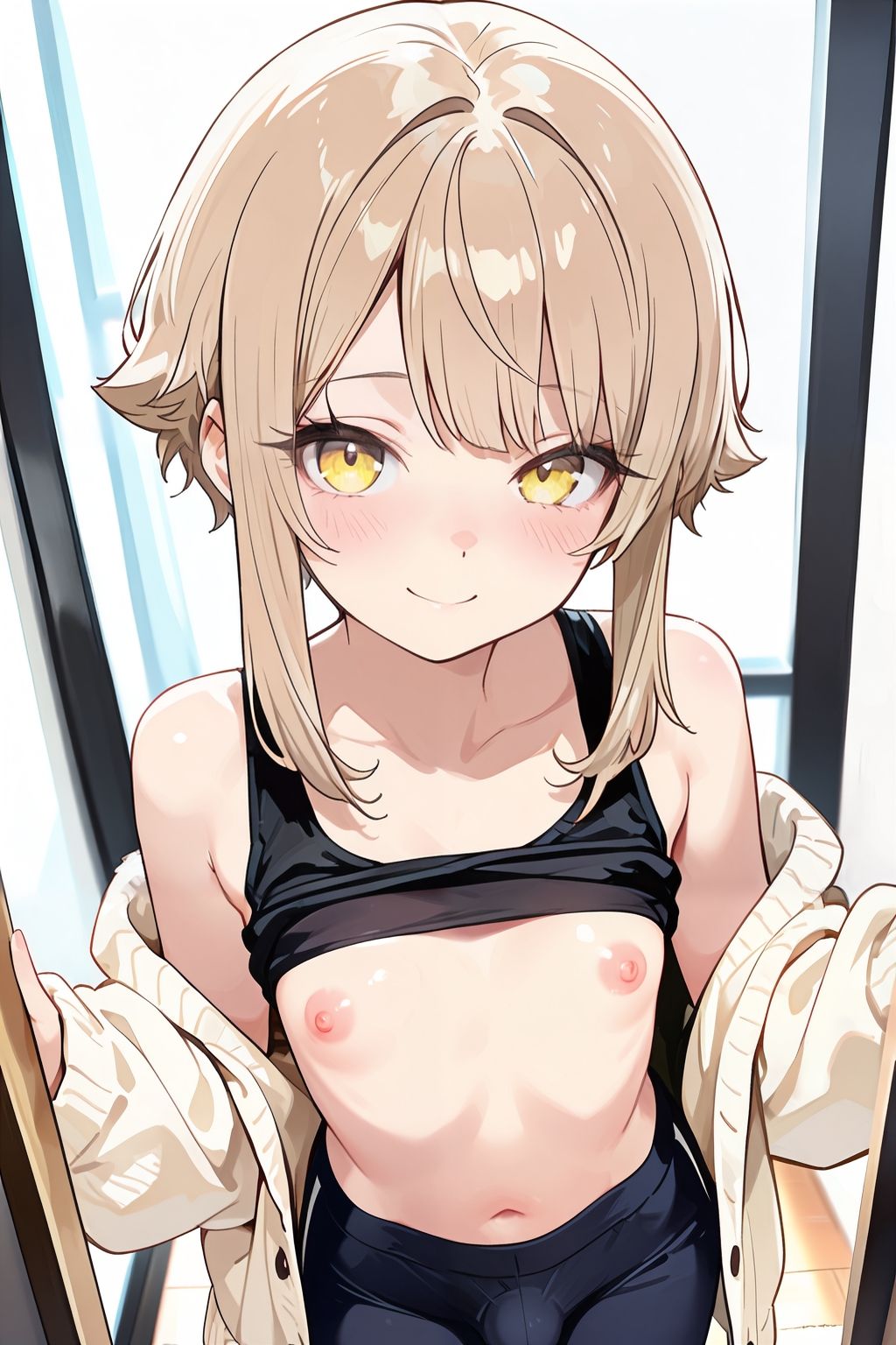 スキニーパンツ 男の娘 - サンプル画像 1