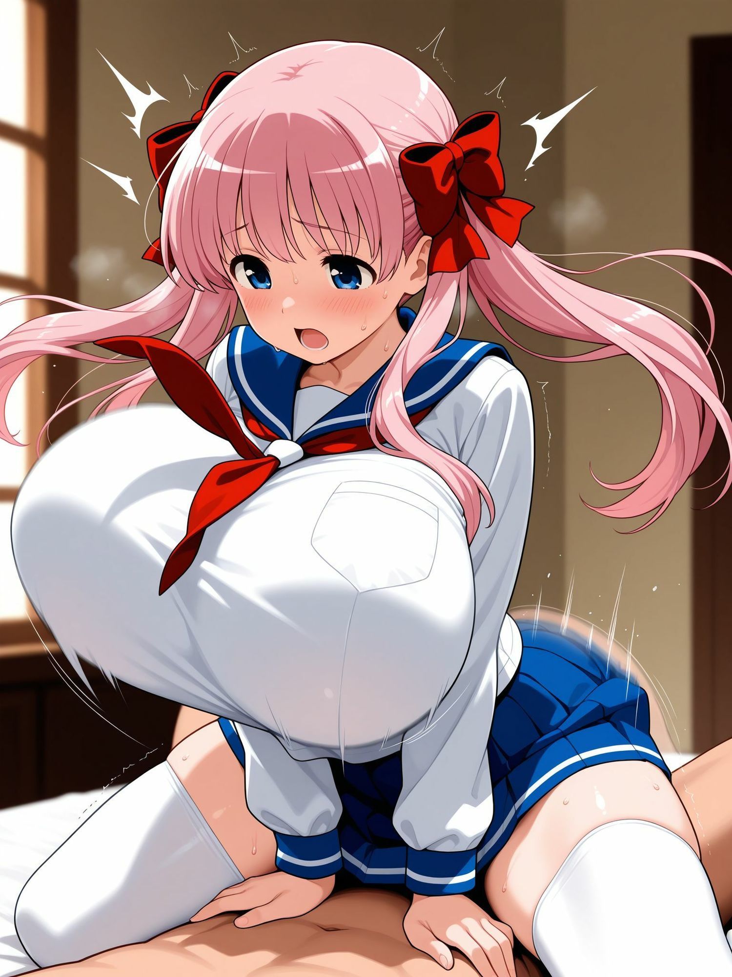 のどっちと乳揺れセックス - サンプル画像 4