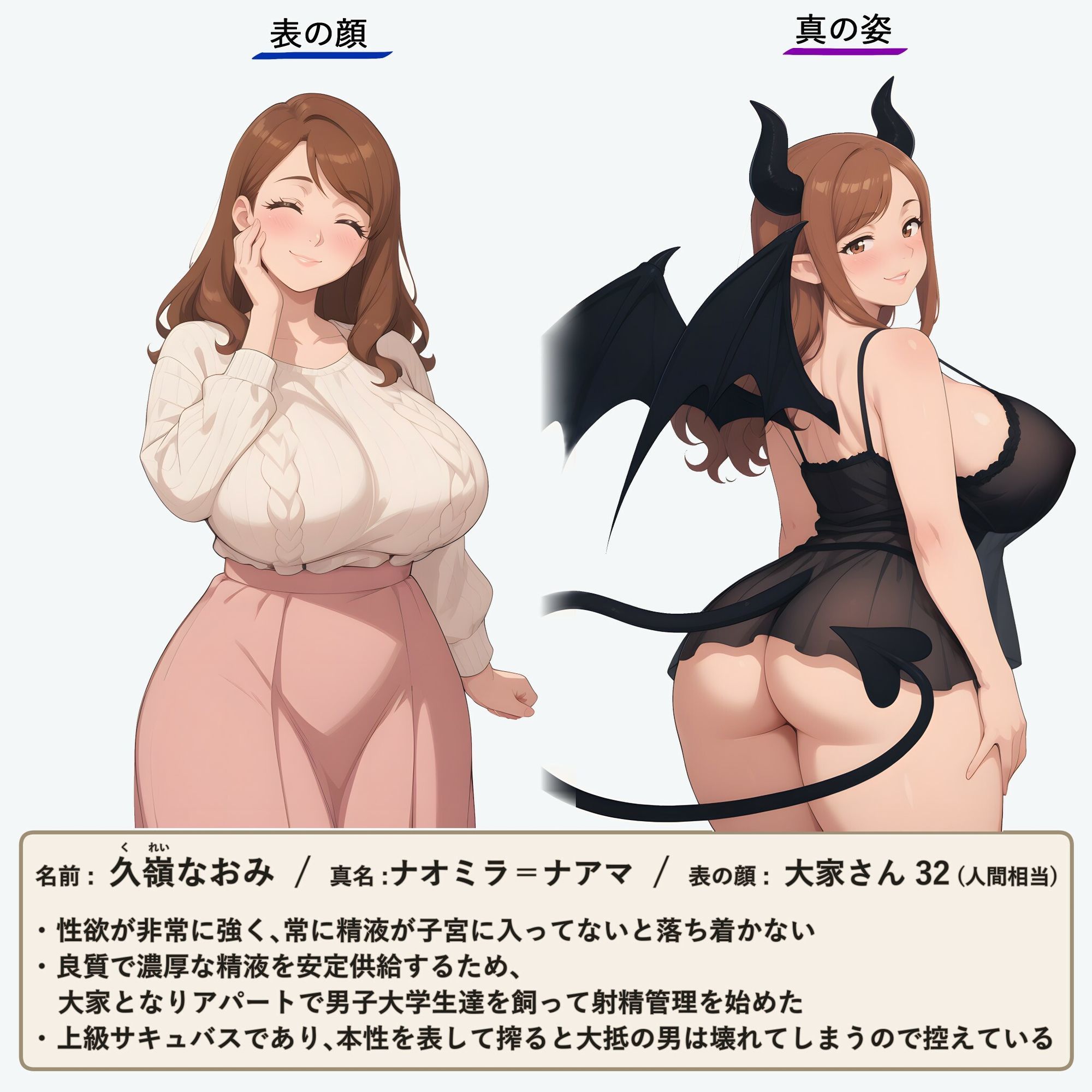 爆乳熟女大家サキュバスの射精管理生活 - 男子大学生を飼って一週間溜めさせた濃厚精液を家賃代わりに搾っちゃう - サンプル画像 2