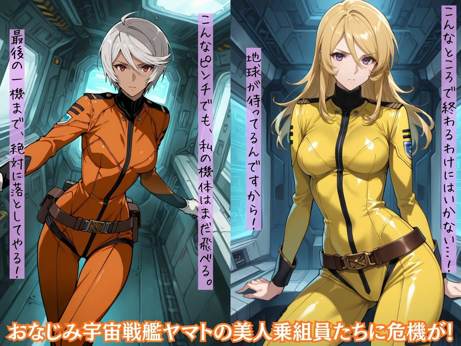 もしも美人で優秀な乗組員の女子達を〇〇の力で強●的に快楽堕ちさせたら  宇宙〇艦ヤマト編 - サンプル画像 1