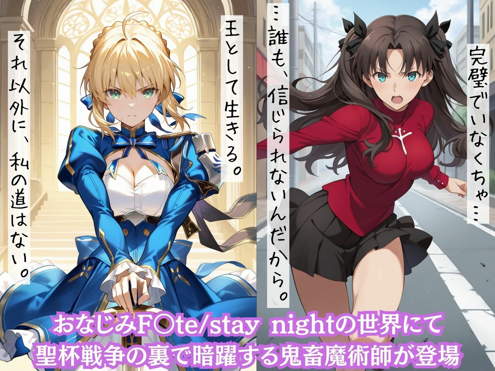 もしも誇り高き美少女ヒロインたちを〇〇の力で強●的に快楽堕ちさせたら？  Fate/stay night 編 - サンプル画像 1