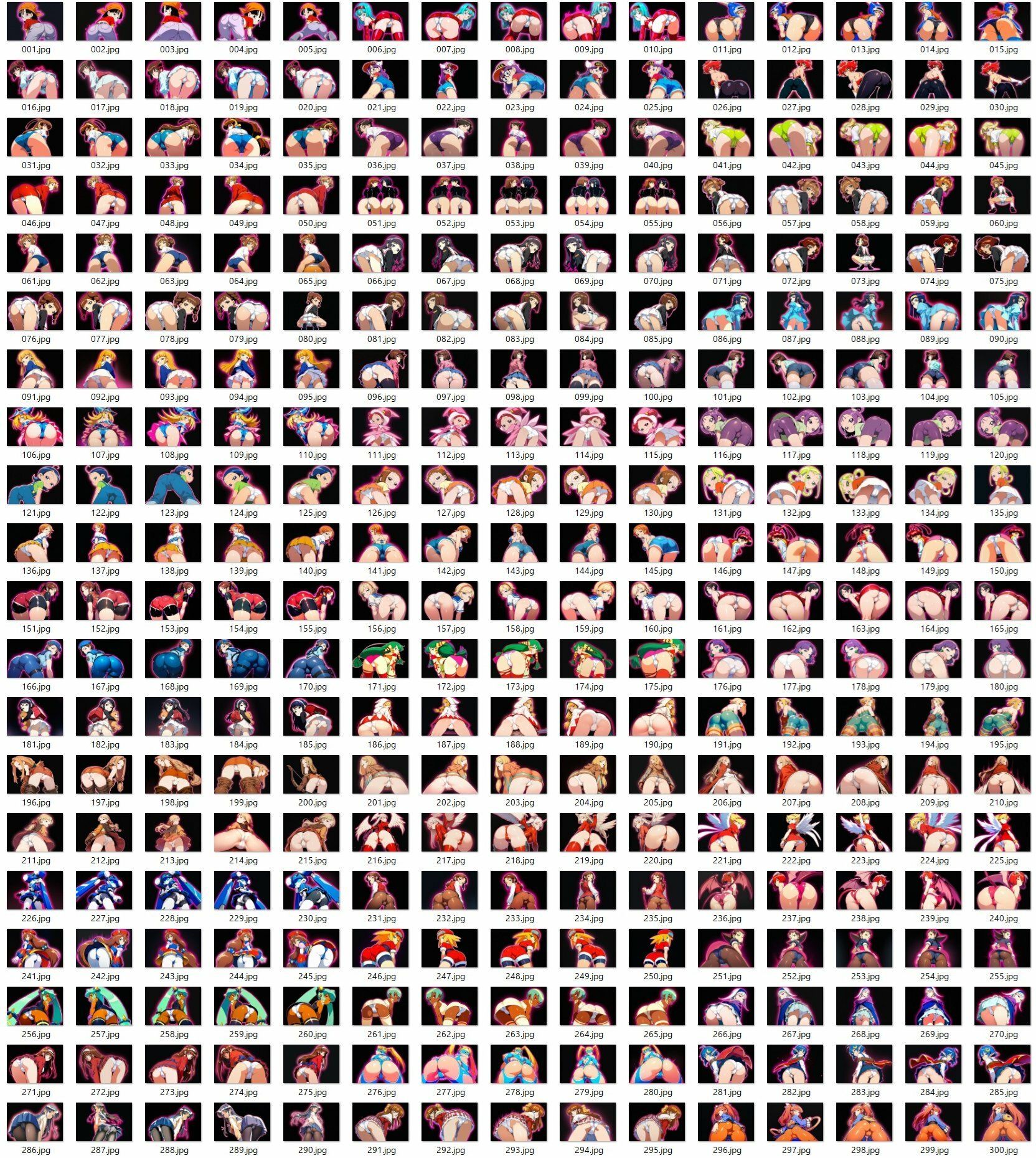 キャラ色々お尻見抜き 4 - サンプル画像 1