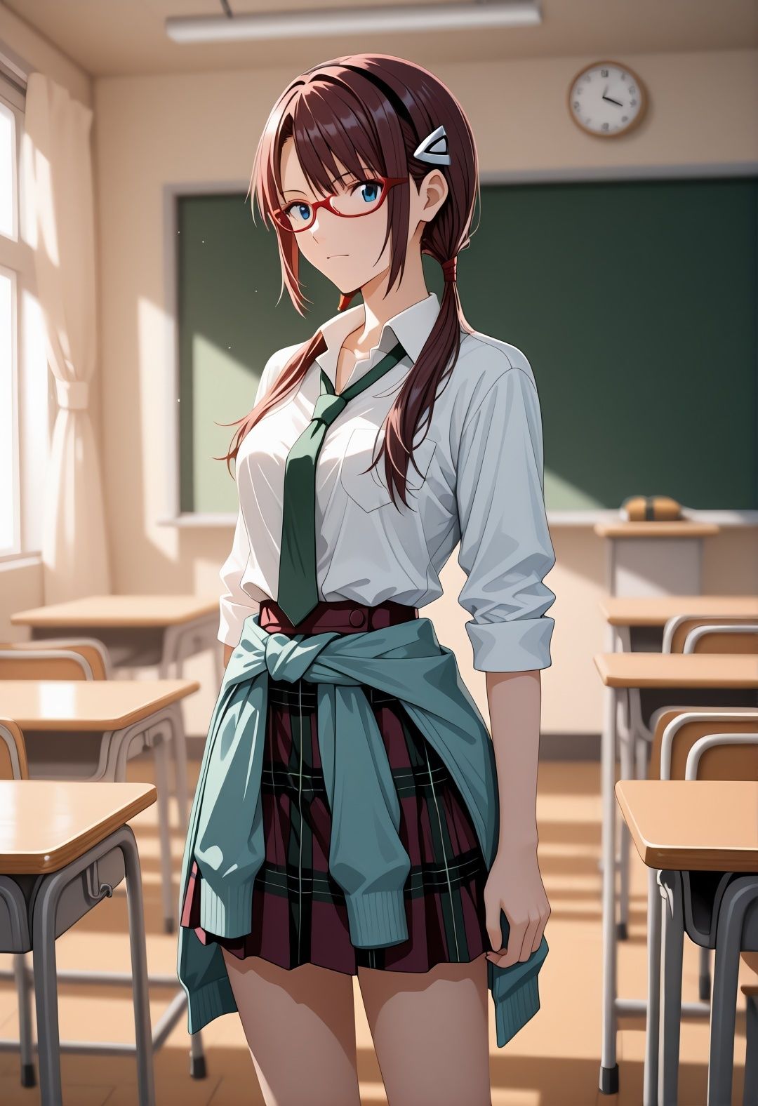 エ〇ァパロディ真〇波マ〇〇〇凌●教室プールトイレ巨乳眼鏡少女複数プレイ調教CG集 - サンプル画像 2