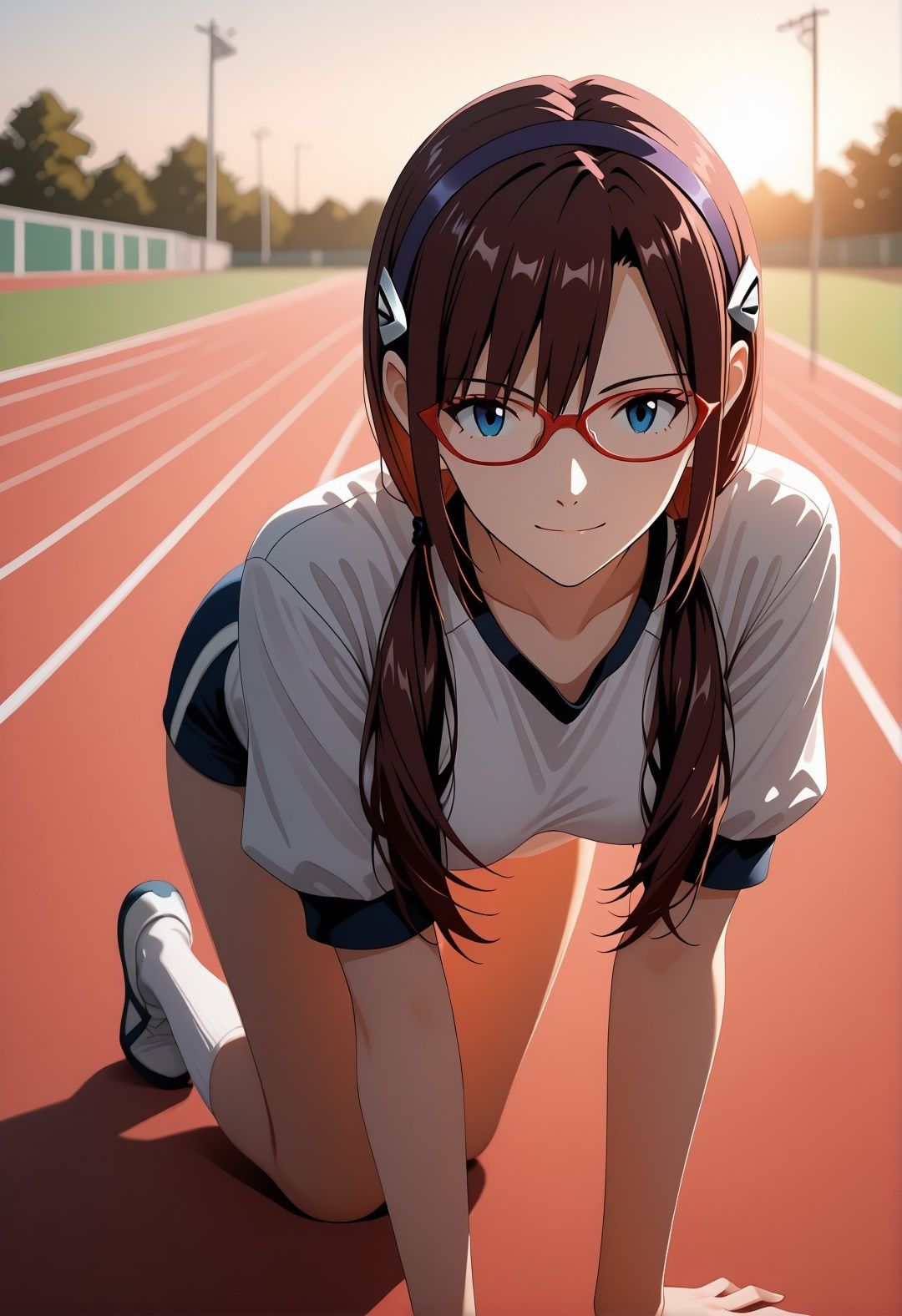 エ〇ァパロディ真〇波マ〇〇〇凌●教室プールトイレ巨乳眼鏡少女複数プレイ調教CG集 - サンプル画像 5